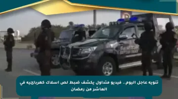 تنويه عاجل اليوم.. فيديو متداول يكشف ضبط لص أسلاك كهربائية في العاشر من رمضان